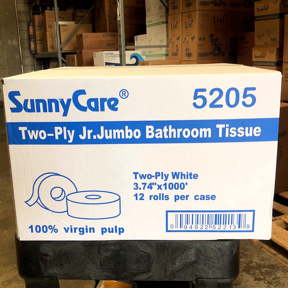 2 PLY 9" JUMBO ROLL TOILET TISSUE (JRT) 12x1000/CS