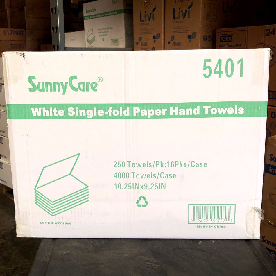 BLEACHED SINGLEFOLD TOWELS 4000/CS
