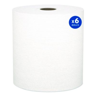 KLEENEX PREMIUM 600' WHITE UNIVERSAL ROLL TOWEL 1.75" CORE 6/CS