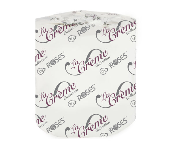 ROSES LA CREME PREMIUM 2 PLY EMBOSSED TOILET TISSUE, 96x500/CASE