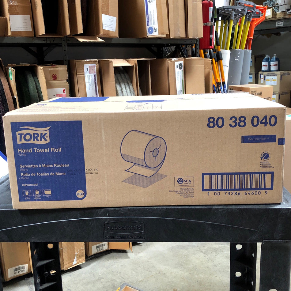 TORK ADVANCED 800' PREMIUM ROLL TOWELS (38050) 6/CS (NOTCHED) H80