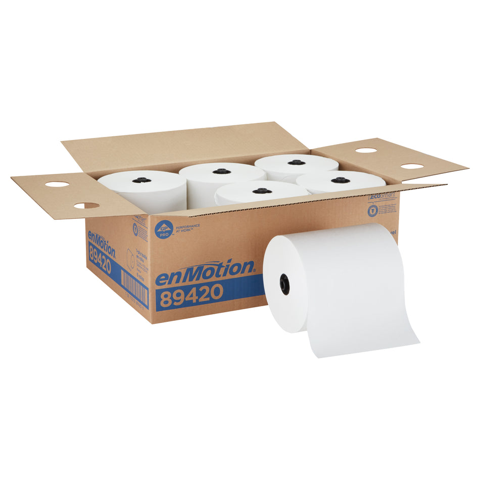 700" x 8.2" White Paper Towel Roll for enMotion® Impulse® 8" 1-Roll Automated Touchless Roll Paper Towel Dispensers