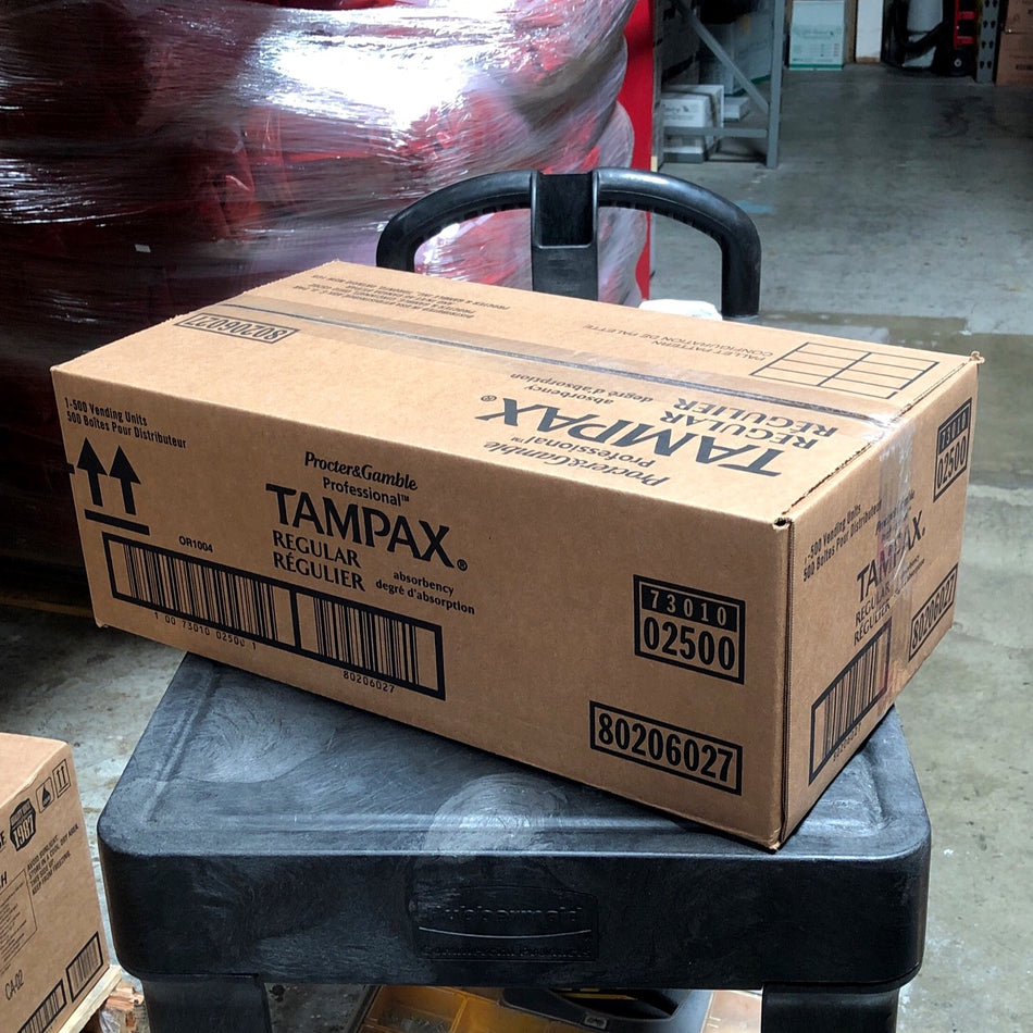 TAMPAX TAMPONS FOR VENDING,  500/CS