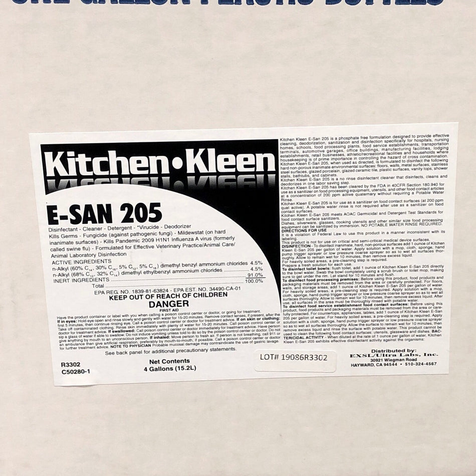 E-SAN 205 SANITIZER / DISINFECTANT