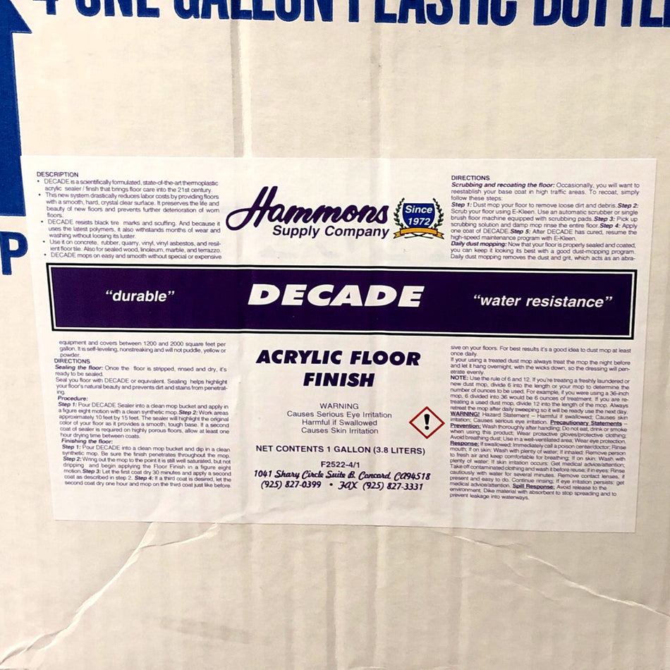 DECADE FLOOR FINISH 22% SOLIDS ( HSC )