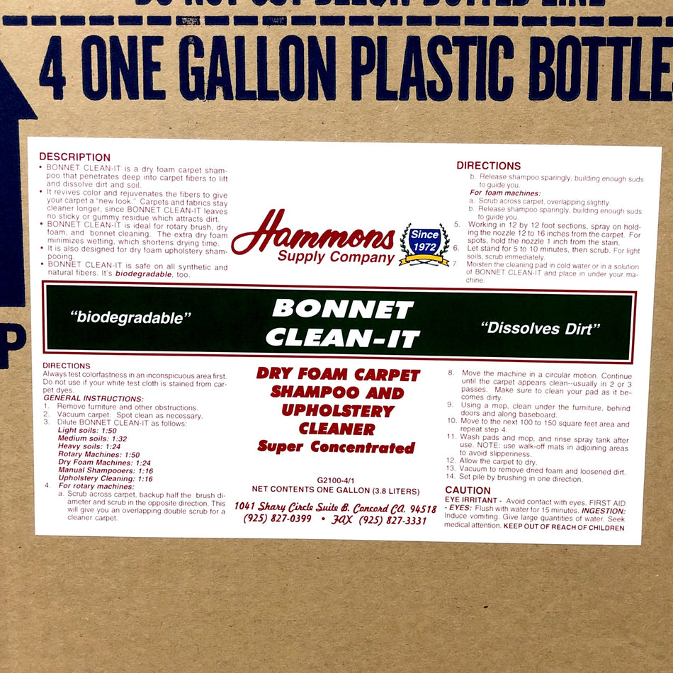 BONNET CLEAN IT ( DRY FOAM CARPET CLEANER ) ( HSC )