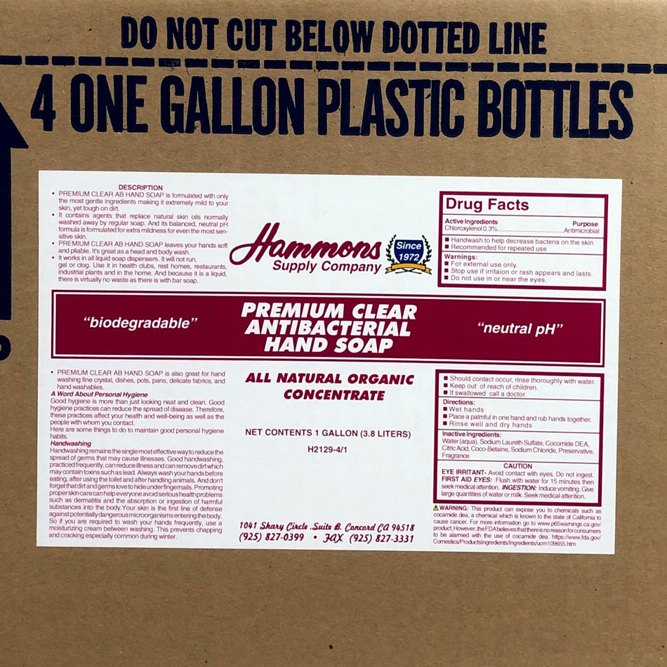 PREMIUM CLEAR ANTIBACTERIAL HAND SOAP ( HSC )