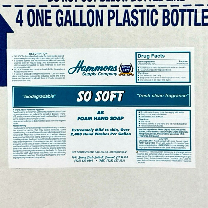SO SOFT ANTIBACTERIAL FOAMING HAND SOAP ( HSC )