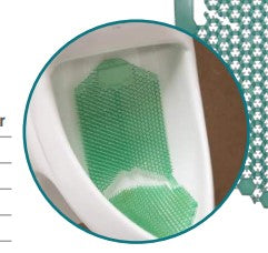 TSUNAMI DEO URINAL SCREEN CUCUMBER MELON SCENT 6/BOX (GREEN)
