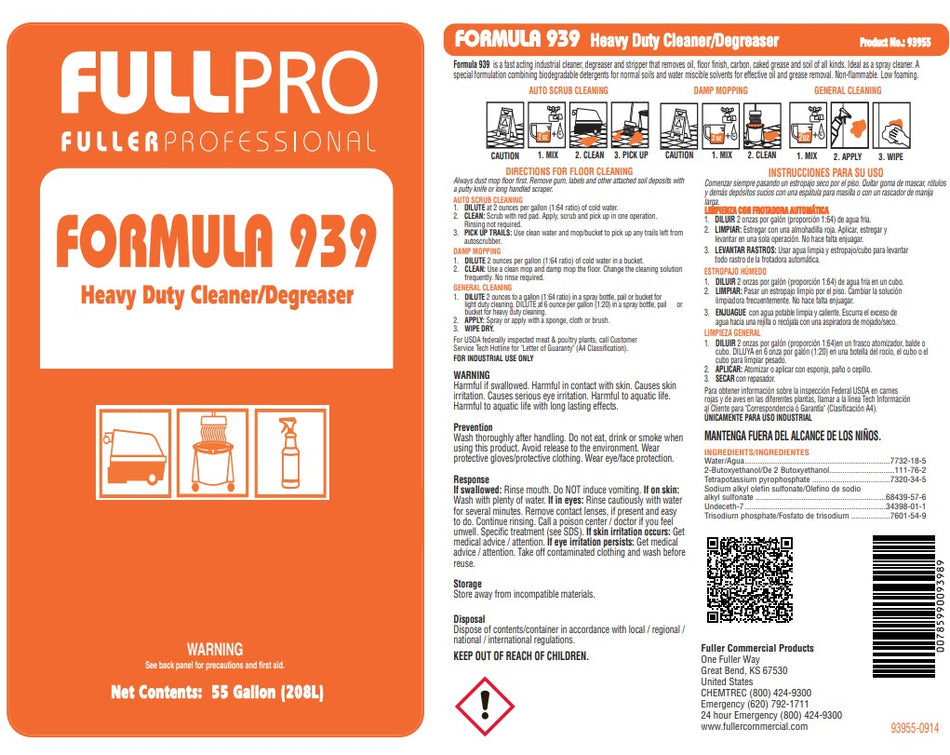 FORMULA 939 DEGREASER