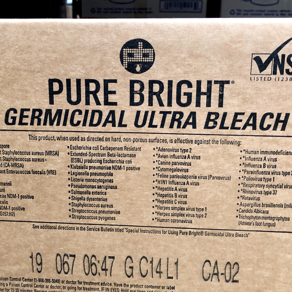 GERMICIDAL BLEACH 6GAL/CS (6% SODIUM HYPOCHLORITE)