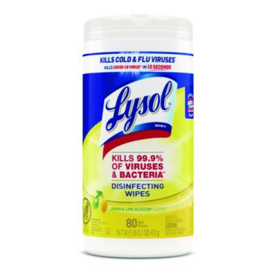 DISINFECTING WIPES LEMON SCENT 6x80/CS