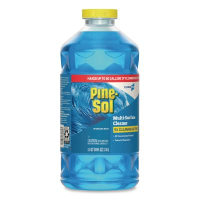 PINE-SOL Sparkling Wave Scent CloroxPro Multi-Surface Cleaner Concentrated, 3x80 oz/cs (60609) (BLUE)