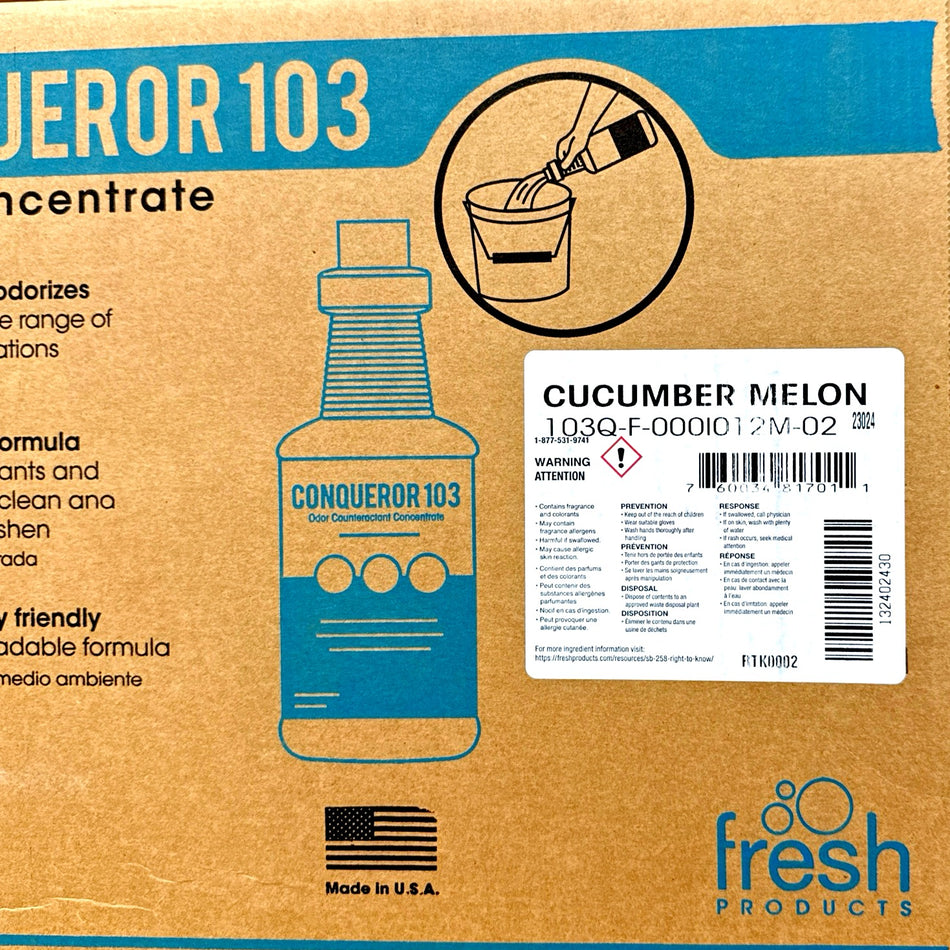 FRESH 103 CUCUMBER MELON SCENT DEODORANT / ODOR COUNTERACTANT  (QUART) (CONCENTRATE)