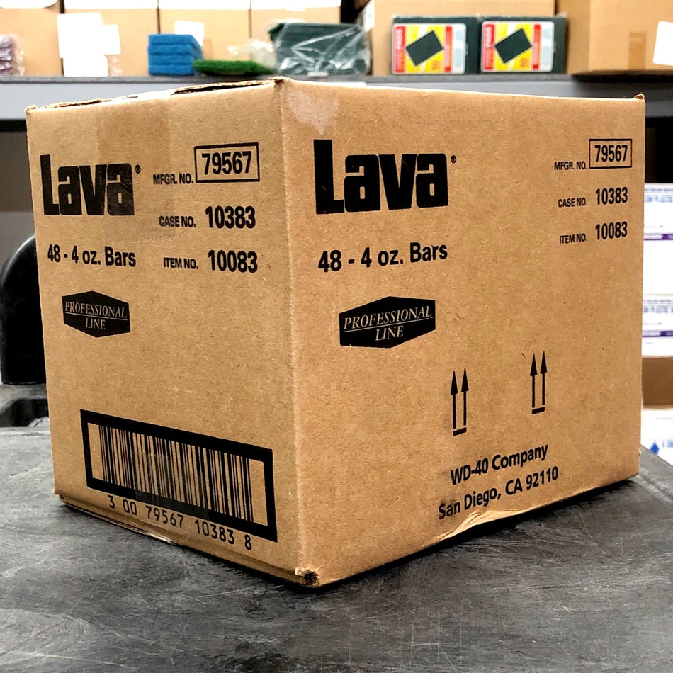 LAVA BAR SOAP 4 OZ 48/CS Heavy-duty bar hand soap with pumice.