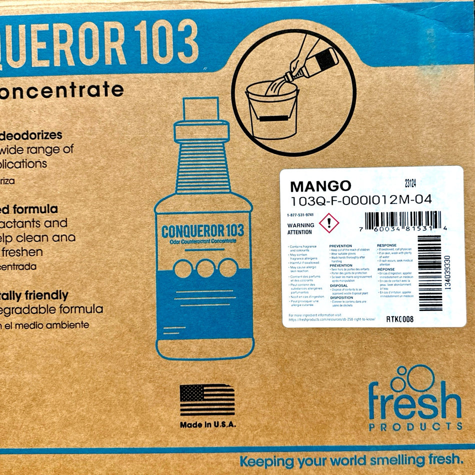 FRESH 103 MANGO SCENT DEODORANT / ODOR COUNTERACTANT  (QUART) (CONCENTRATE)