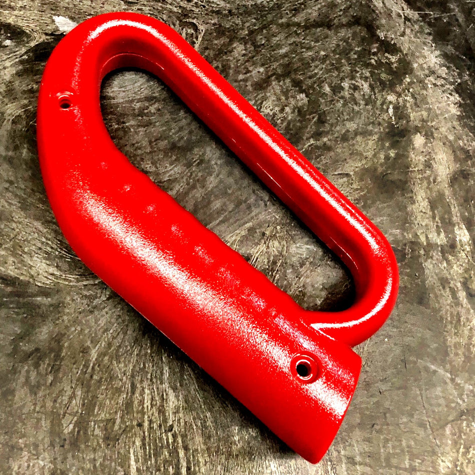 RED PLASTIC HANDLE GRIP (2 PIECES) FOR SANITAIRE VACUUMS