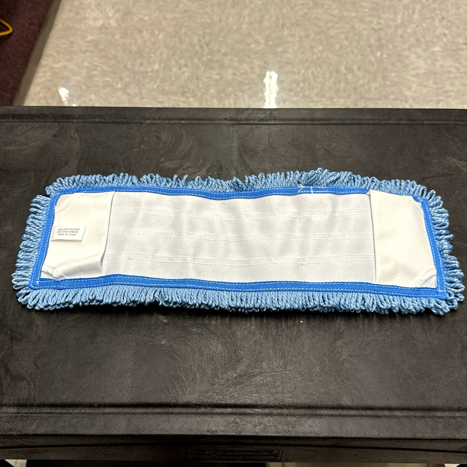 18" BLUE MICROFIBER POCKET MOP ( LOOPED END )