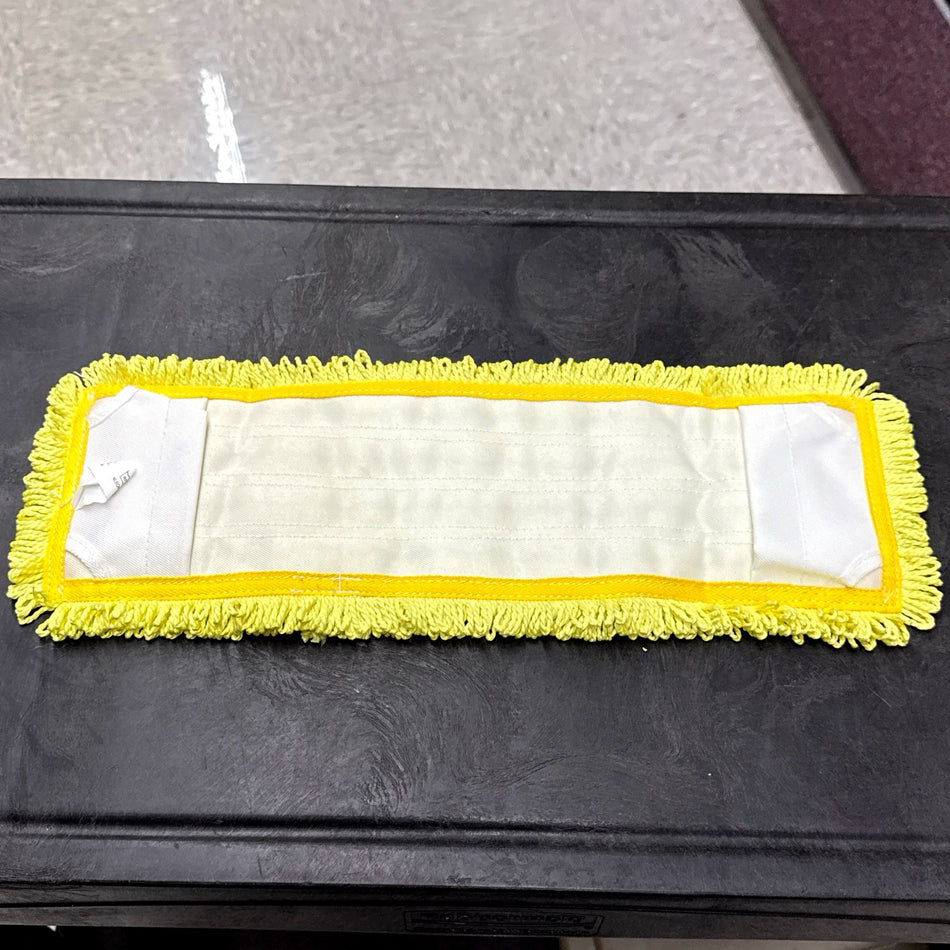 18" YELLOW MICROFIBER POCKET MOP ( LOOPED END )