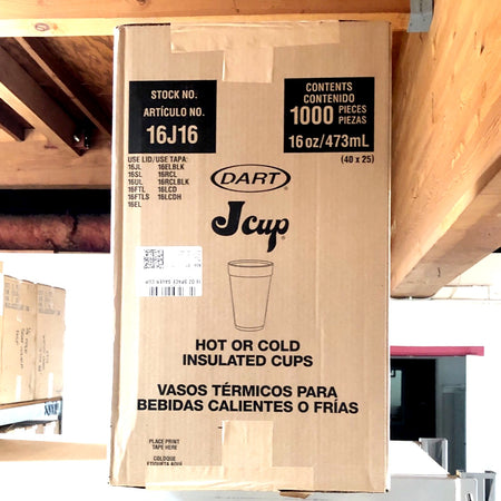 16 OZ DART 16J16 STYRO FOAM CUP 1000/CS - Hammons Supply Company LLC