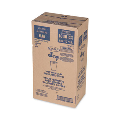 6 OZ DART 6J6 STYRO FOAM CUP 1000/CS - Hammons Supply Company LLC