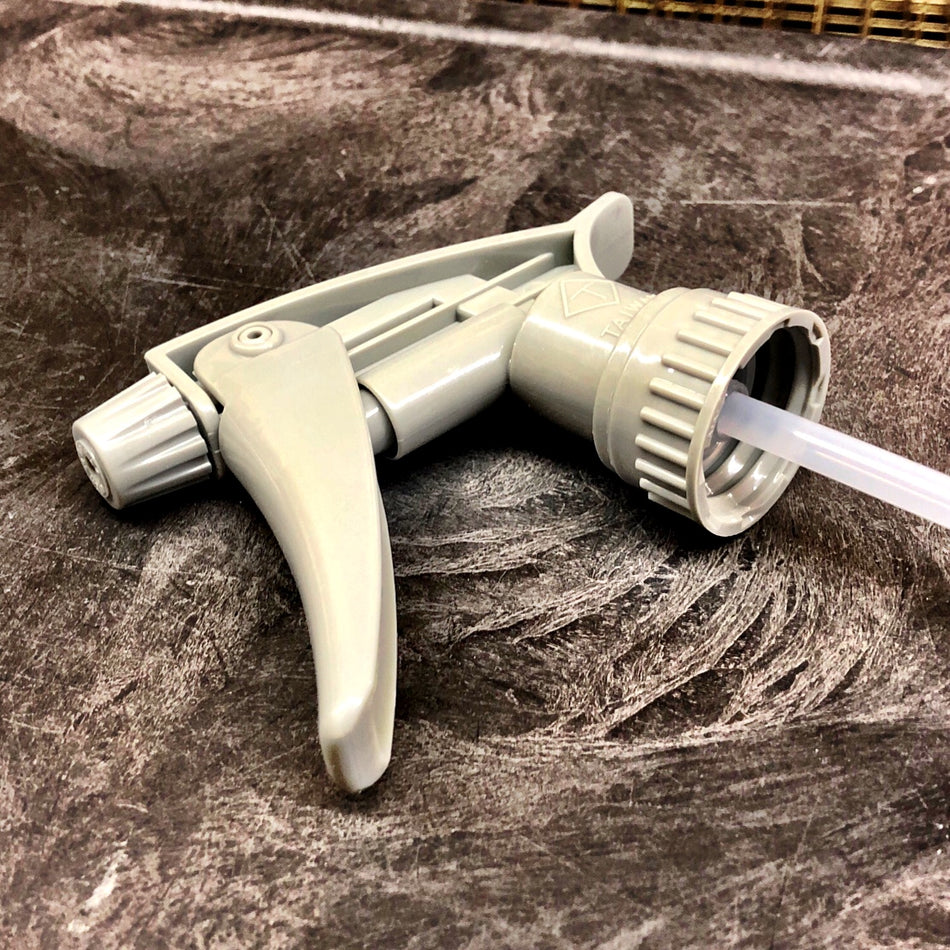 CHEMICAL RESISTANT TRIGGER SPRAYER W/9" TUBE ( GRAY )