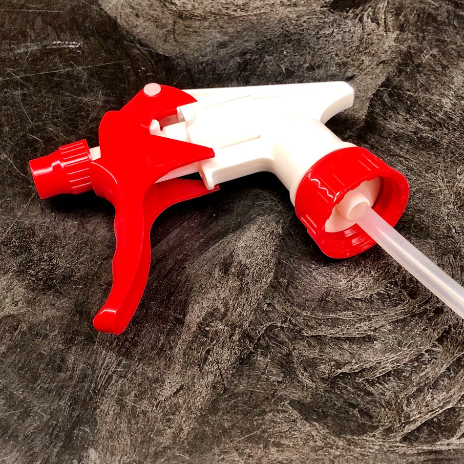 RED/WHITE TRIGGER SPRAYER WITH 8" TUBE