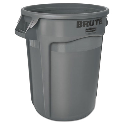32 GALLON GRAY RUBBERMAID BRUTE VENTED ROUND CAN ( 2632 )