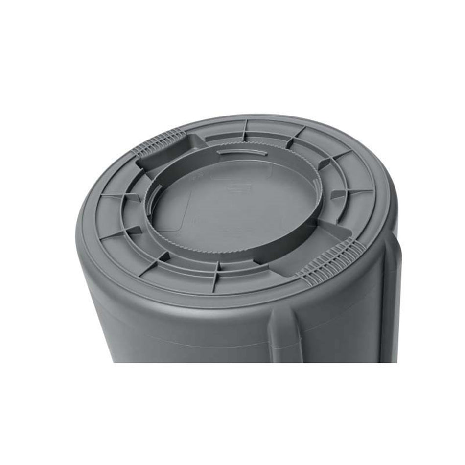 44 GALLON GRAY RUBBERMAID BRUTE VENTED ROUND CAN ( 2643 )