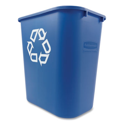28 QT BLUE RUBBERMAID WASTE BASKET (7 GALLON)