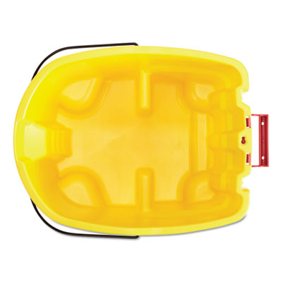 YELLOW RUBBERMAID 7570-88 WaveBrake 2.0 Mop Bucket, 8.75 gal (35 QT)