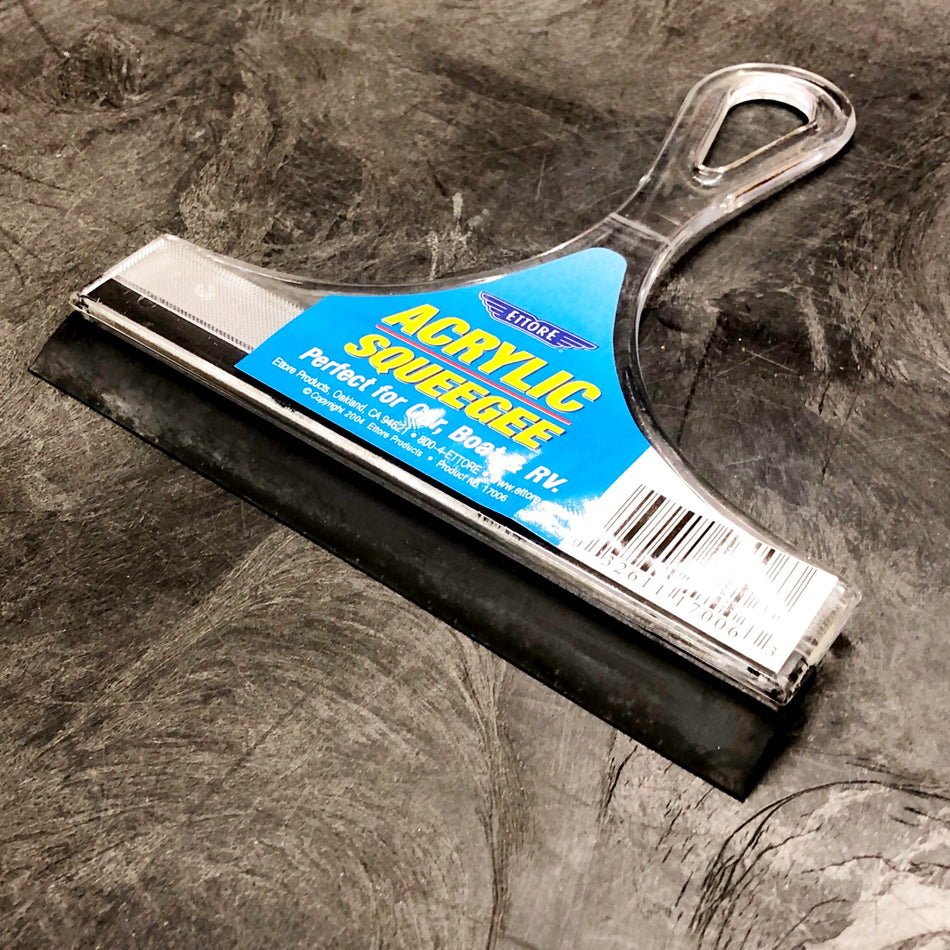 6" ACRYLIC HANDLE SQUEEGEE (ETTORE)