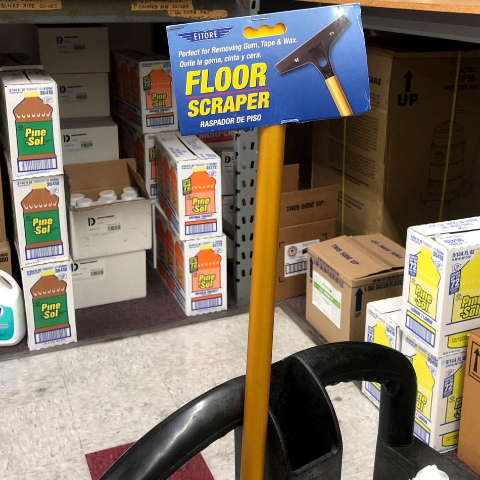 4" FLOOR SCRAPER W/ 48" HANDLE (2007) (ETTORE)