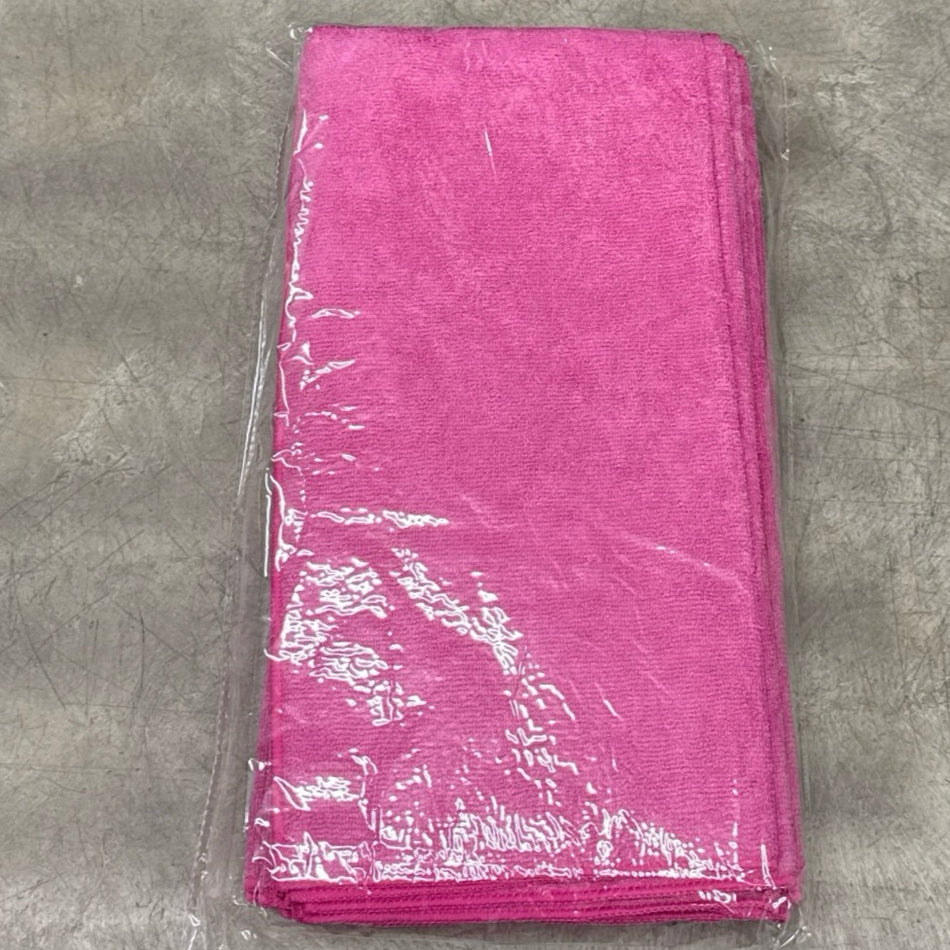 PINK MICROFIBER CLEANING CLOTH (16"x16") EACH