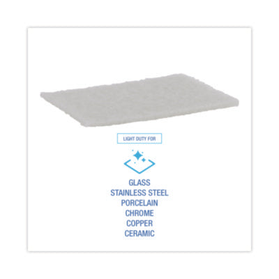 6" x 9" WHITE PAD, LIGHT DUTY