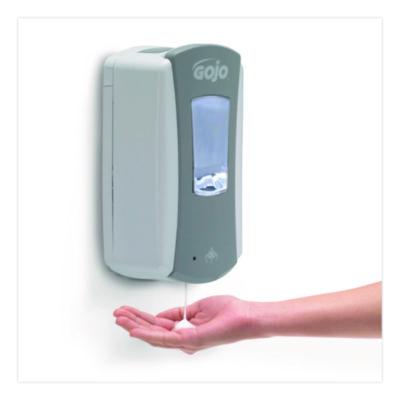 GOJO 1984 1200ml WHITE/GRAY TOUCH FREE LTX FOAM SOAP DISPENSER