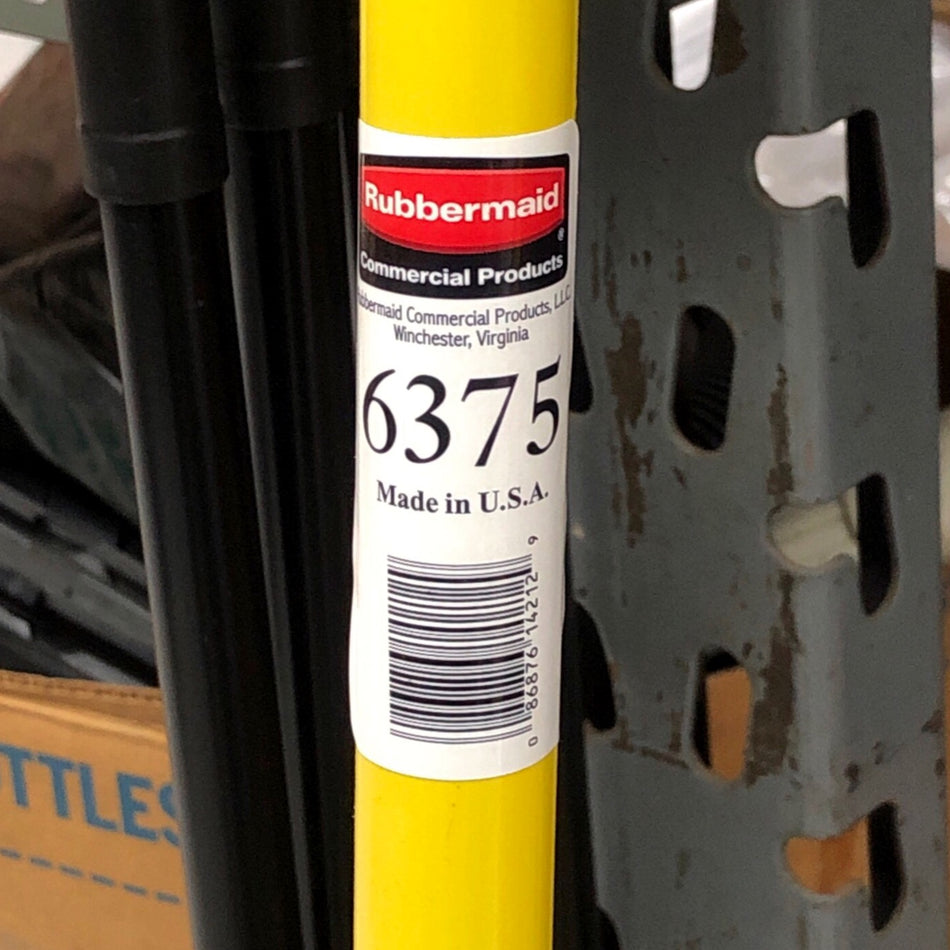 6375 FLAGGED HEAD ANGLE BROOM W/ 47" YELLOW HANDLE