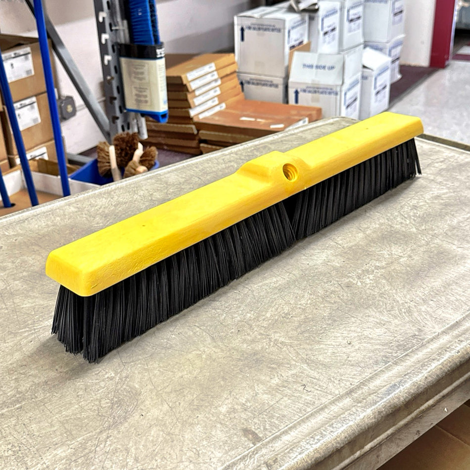 24" COARSE PUSH BROOM HEAD W/ PLASTIC BLOCK