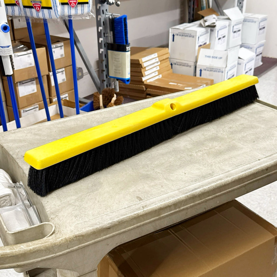 36" MEDIUM PUSH BROOM HEAD W/ PLASTIC BLOCK