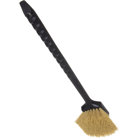 20" LARGE PLASTIC UTILITY BRUSH WITH POLYPROPYLENE BRISTLES (LONG HANDLE)