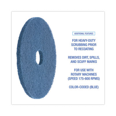 17" BLUE SCRUBBING PAD