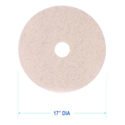 17" NATURAL HAIR BURNISHING (POLISHING) PAD