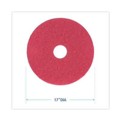 17" RED LIGHT SCRUBBING PAD