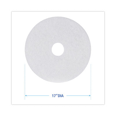 17" WHITE POLISHING PAD