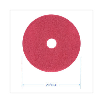 20" RED LIGHT SCRUBBING PAD