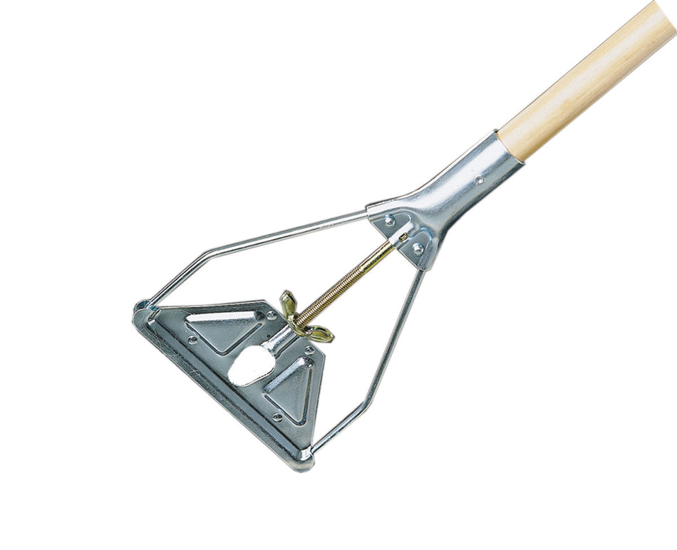 60" QUICK CHANGE MOP HANDLE WOOD & METAL W/ WING NUT
