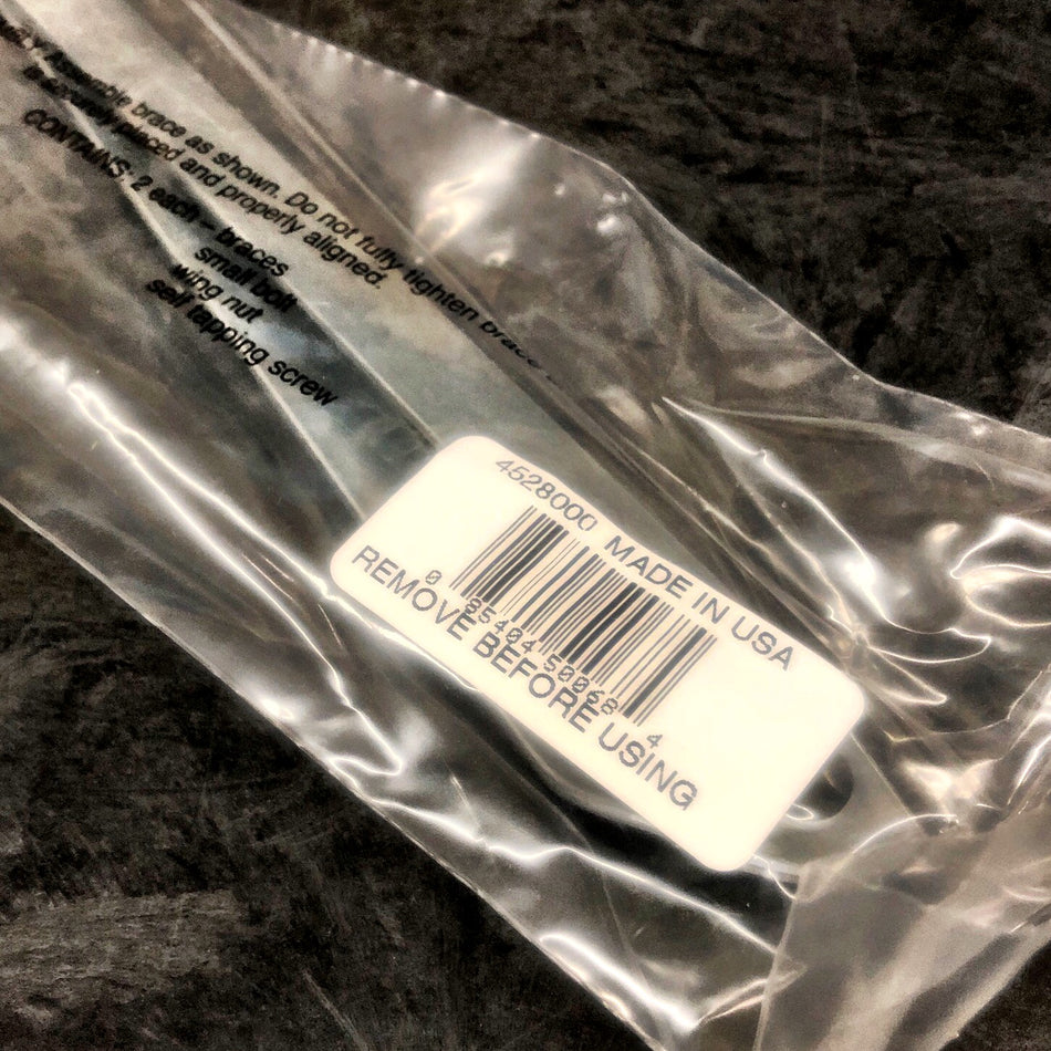 LARGE METAL BRACE FOR PUSH BROOMS