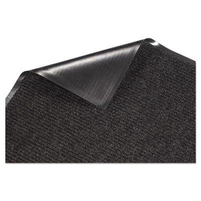 4'X6' NEEDLE RIB CHARCOAL GRAY WALKOFF MAT