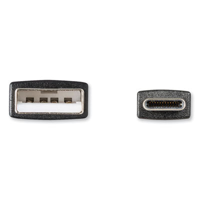 USB-A 2.0  to USB-C Cable, 6 ft, Black