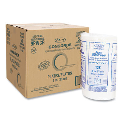 9" DART CONCORDE FOAM PLATE 4x125/CS - Hammons Supply Company LLC